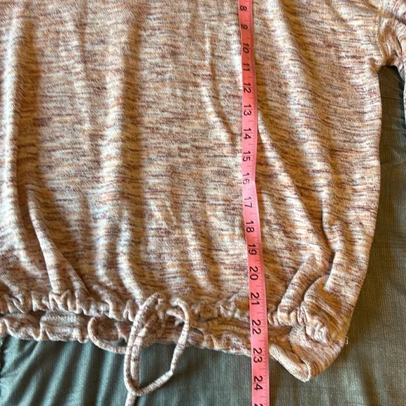 Aerie sz XS Cozy Lounge Crop Top LS Tie Waist GUC B131 - Picture 6 of 7